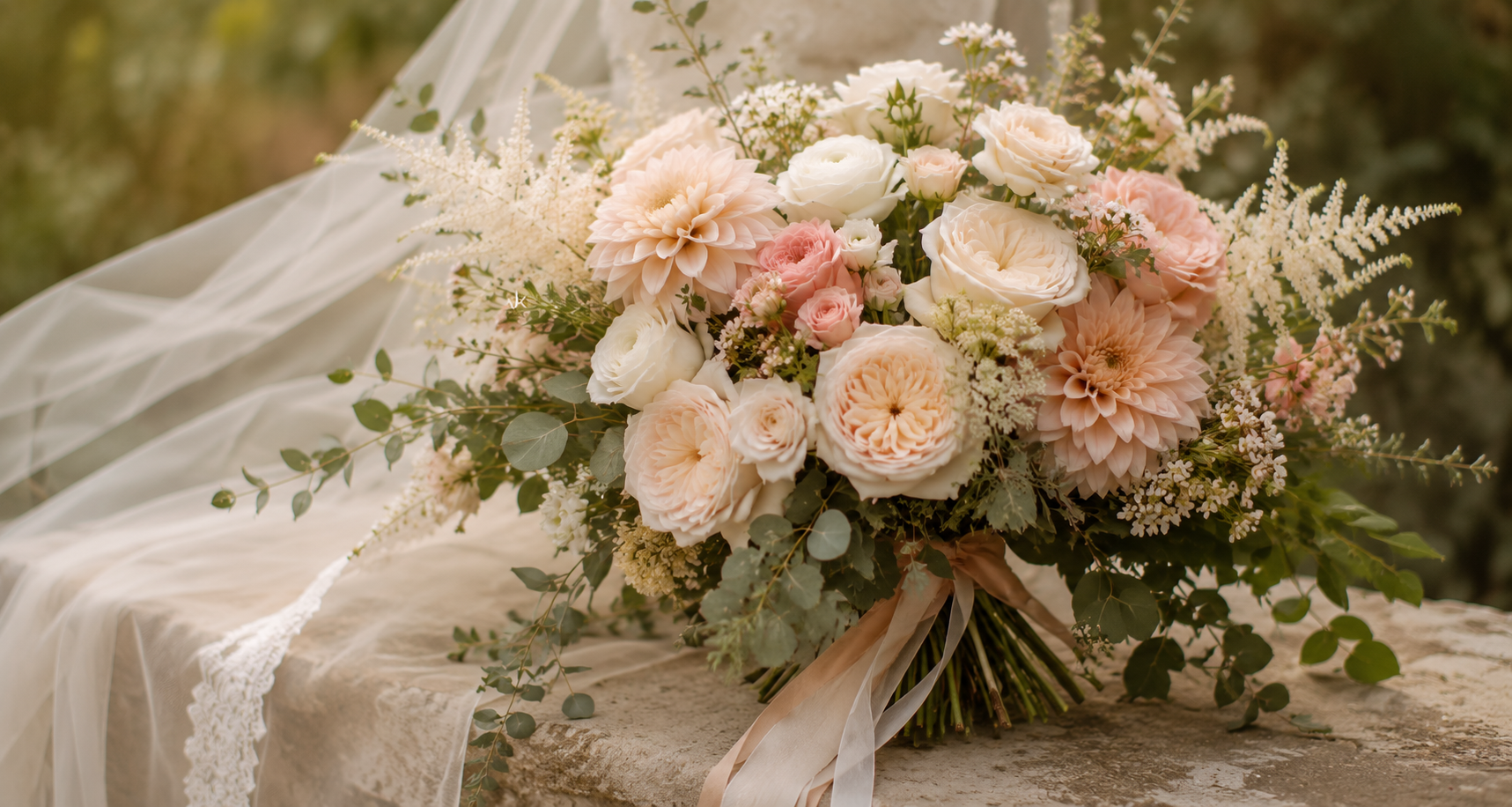 White and red flowers with berries for wedding florals